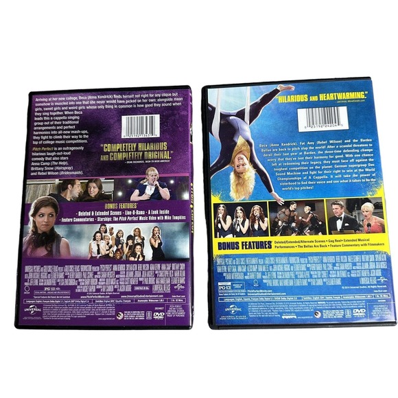 Pitch Perfect and Pitch Perfect 2 Lot Of DVDs - Picture 2 of 3